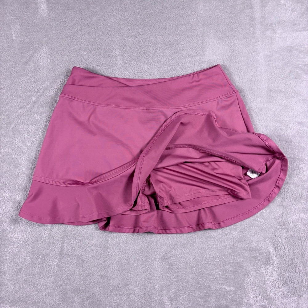 Pink Ruffle Tennis Skort M Golf Pickleball Athletic Skirt